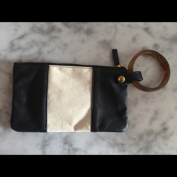 Vegan Leather & Canvas Monogram “L” Clutch - Picture 2 of 4
